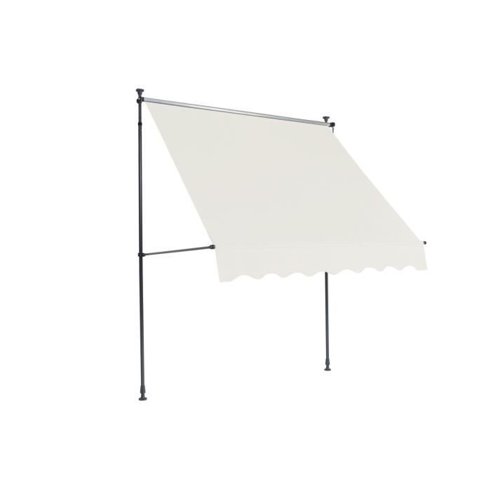 Store Banne Exterieur Manuel Ilanga Auvent Pour Terrasse Sur Pieds Sans Percer Uni Creme L200 X P120 Cm Achat Vente Store Store Banne Store Banne Exterieur Manuel I Cdiscount