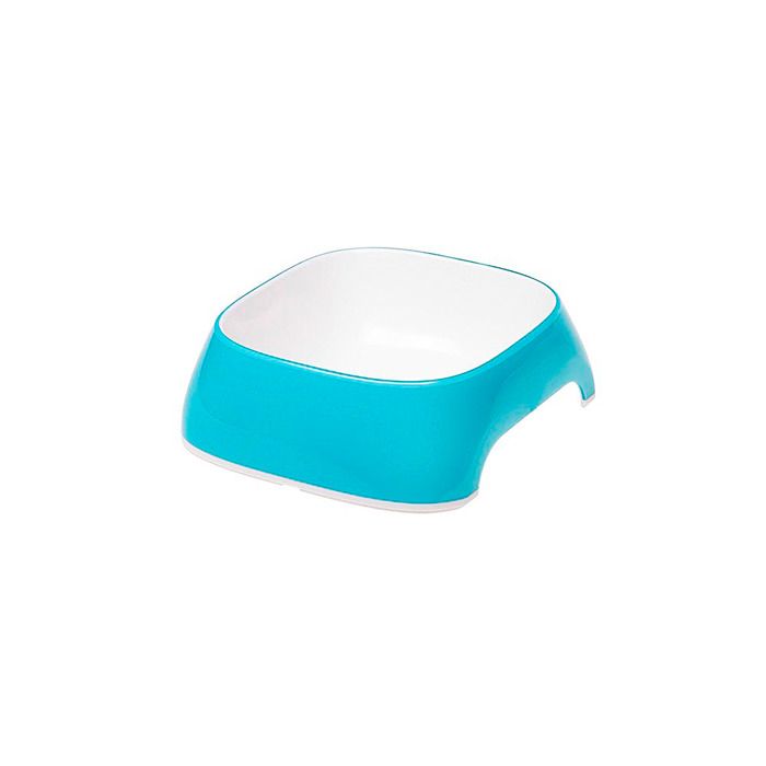 Ferplast GLAM Gamelle en plastique pour chiens et chats. Capacité 0 2 litre. EXTRA SMALL - 13 x 12 x h 3.5 cm - 0.2 L - Bleu clair