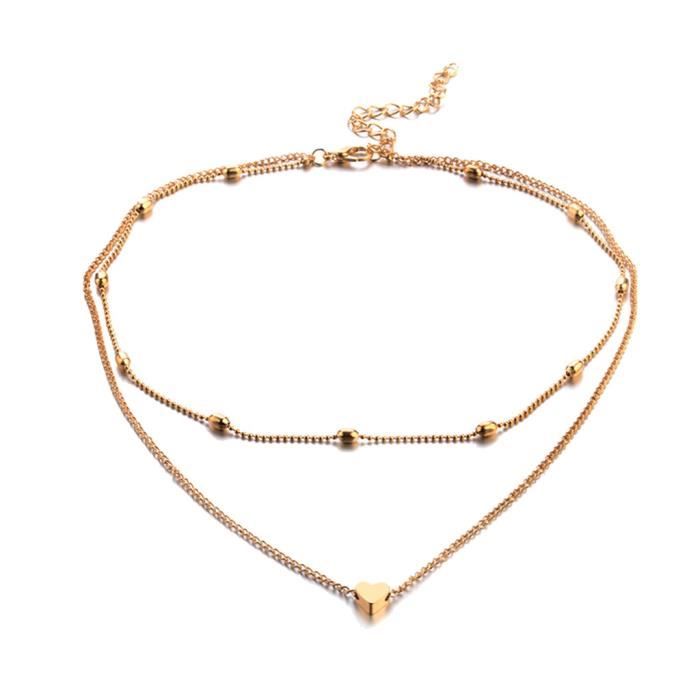Collier Et Boucles D'oreilles Perles Bohème - Longueur 40 Cm - Style Rétro Multicolore