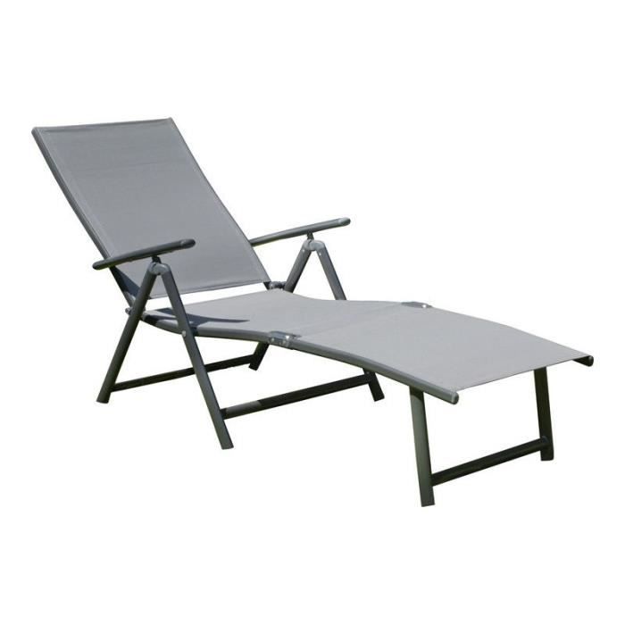 Bain De Soleil Pliable Aluminium Toronto Mobilier Exterieur Achat Vente Chaise Longue Bain De Soleil Pliable Cdiscount