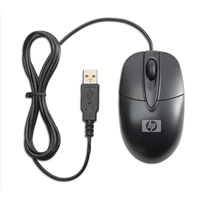 Souris optique – HP – RH304AA – Filaire USB – 3 boutons – Noir