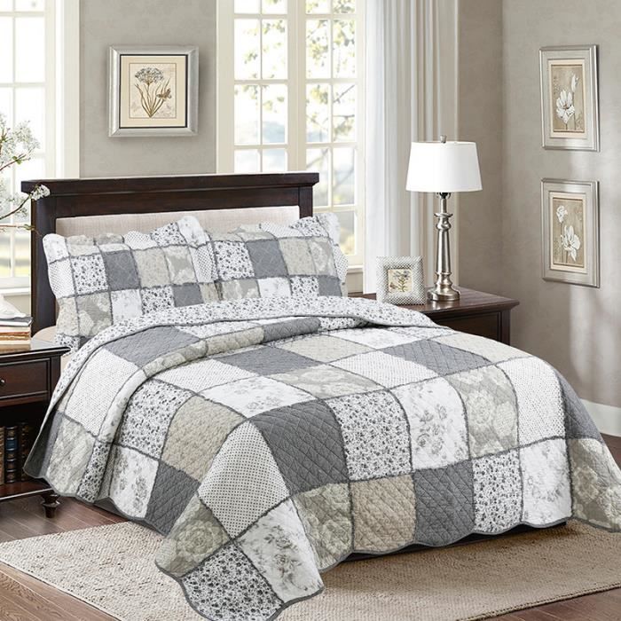 Patchwork Dessus De Lit Fleuri Achat Vente Pas Cher