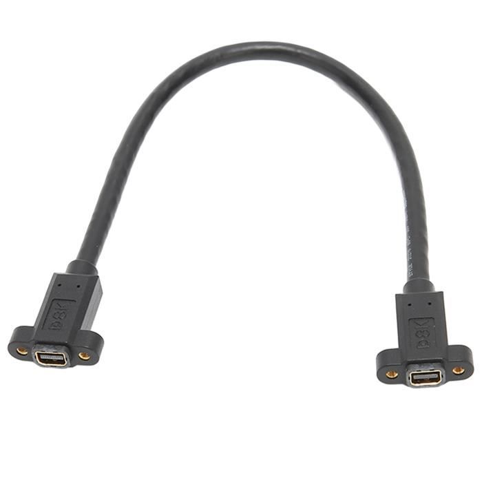 Panneau Mural HDMI Femelle Vers Femelle - 8,6x8,6 Cm, ABS Et Métal, Pour Installation Murale Propre - 2