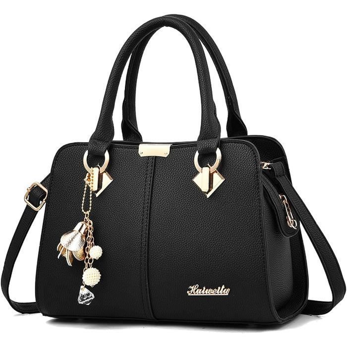 Sac à Main Cuir Souple Dos et Bandoulière