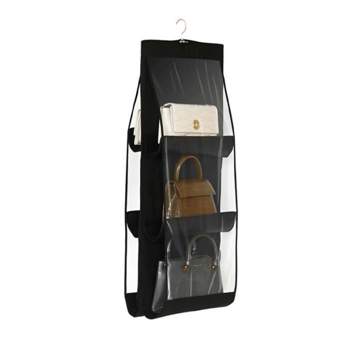 HDGSAFD 1 sac de rangement suspendu avec 15 compartiments et 1 sac de rangement portable, organisateur de garde-robe, rangement monté sur porte, rangement derrière la porte