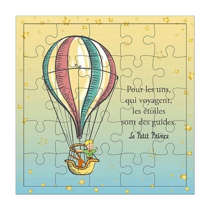 Puzzle enfant - KIUB - Le Petit Prince dans une montgolfière - 25 pièces - Dessins animés et BD - Intérieur
