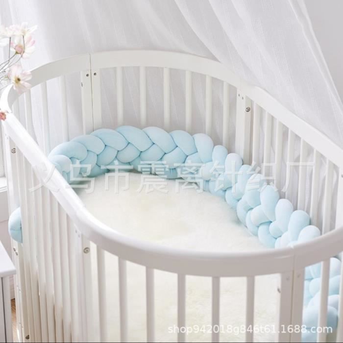 Tour de Lit Bebe Coussin Serpent Velours Berceau Pare-chocs Tresse Bebe ...