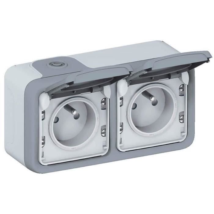 Legrand 069912 Double Prise Electrique Exterieure Etanche Plexo Avec Terre Pre Achat Vente Prise Legrand 069912 Double Prise Cdiscount