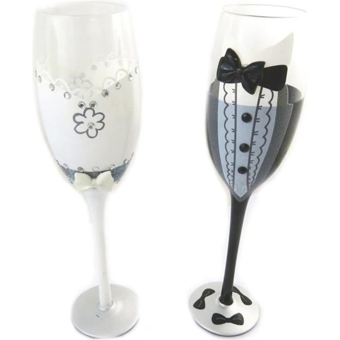 2 Coupes Flutes A Champagne Mariage Les Tresors De Lily N6144 Achat Vente Coupe A Champagne Soldes Sur Cdiscount Des Le 20 Janvier Cdiscount