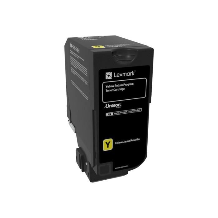 Cartouche toner Lexmark – Jaune – Laser – Rendement Standard – 3000 Pgs