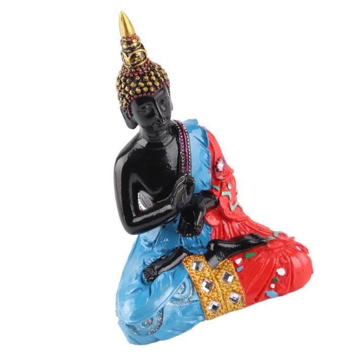 Sculpture Femme Lisant - Statue Abstraite Peinte Main 18x11x6cm - Déco étagère Et Bureau