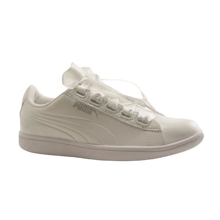 puma blanche lacet