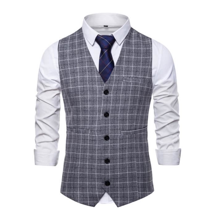 Gilet de costume homme gris store