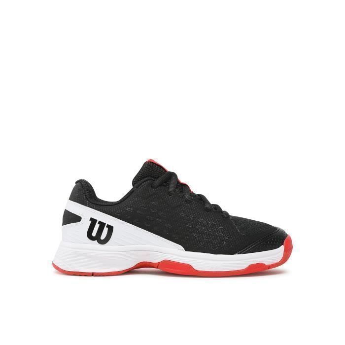 chaussures de tennis de tennis enfant wilson rush pro l - black/white/red - 33