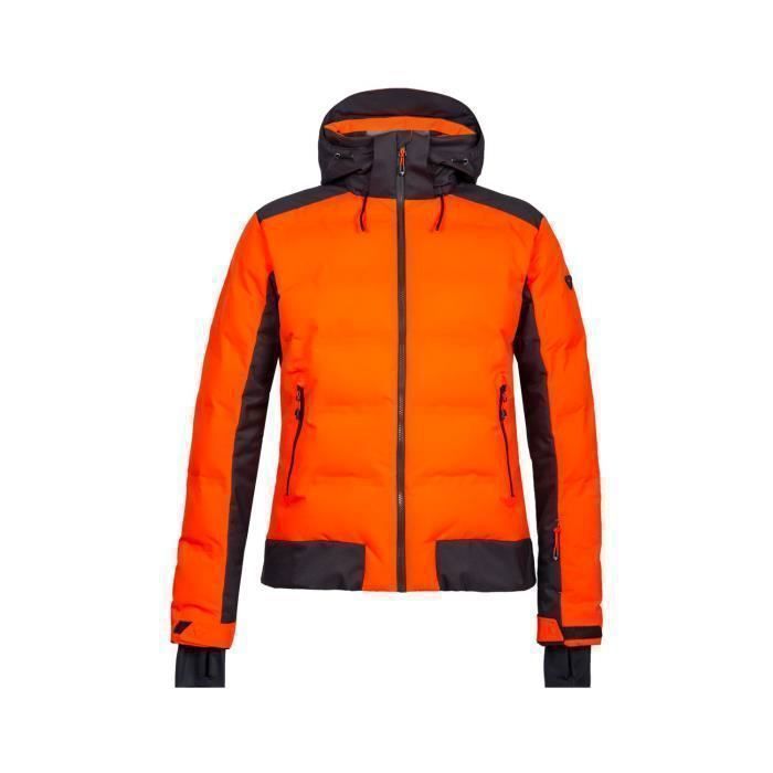 Veste de ski DEGRE Bommy orange pour homme tissu extensible et