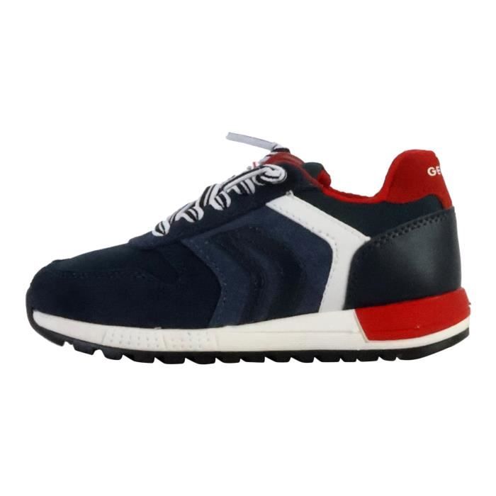 Geox Basket Cuir Junior Geox Alben - Marine/Avio