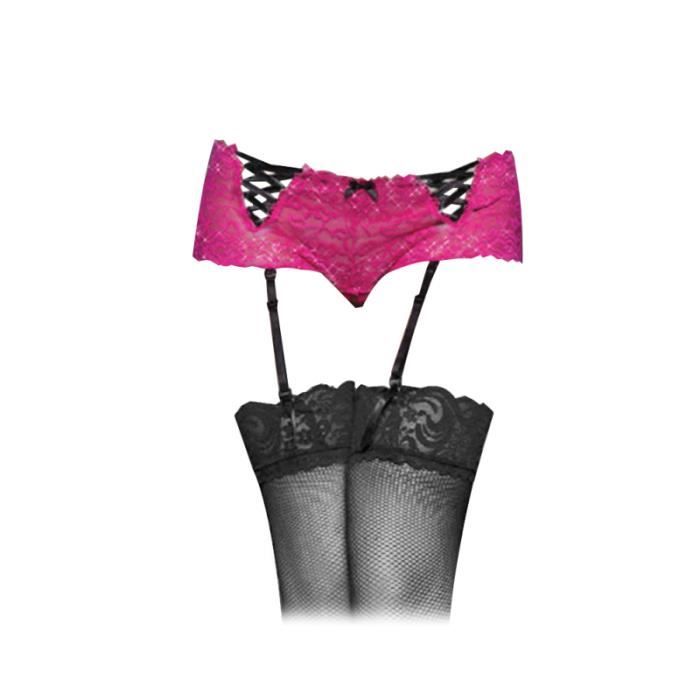 Ensemble String + Jarretière Pasties - Marque Classified, Rose, Taille Unique - Neuf Avec étiquettes