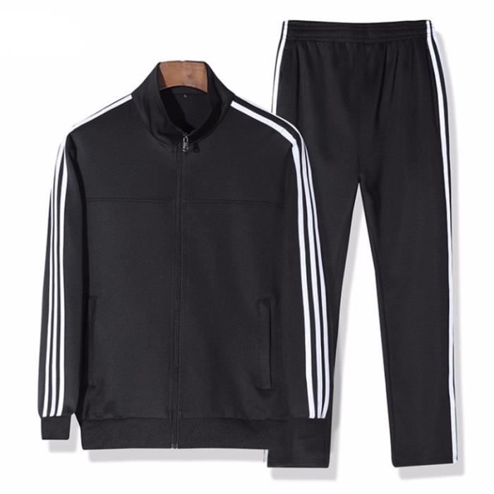 Survêtement Homme 2 Pièces - Veste Et Pantalon Jogging Confortable, Style Streetwear Décontracté