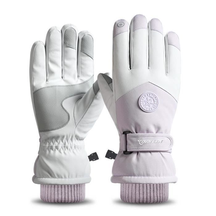 Gant de ski pour écran tactile, imperméable, thermique, pour