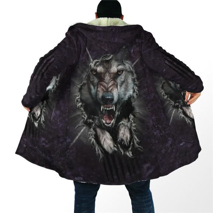 Leopard Fausse Fourrure Manteau Homme Sweat à capuche zippé Veste Homme – FR
