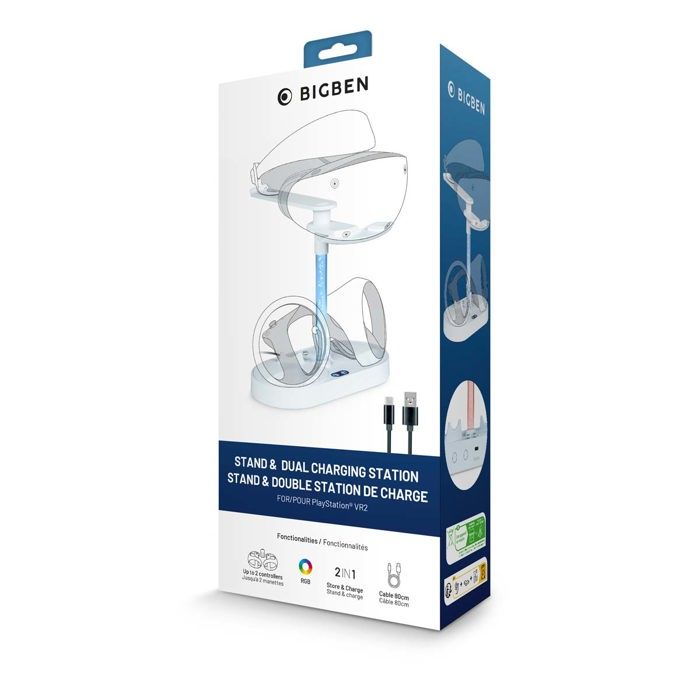 Stand Et Station De Charge Pour Casque Et Manettes Playstation Vr2 - vue 2