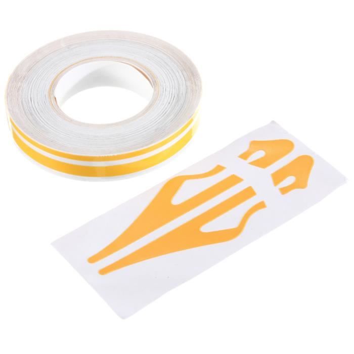 Sourcing Map Bande Pin Stripe Vinyle 12mm Double Ligne Rouge - Ruban Autocollant Voiture 9.8m