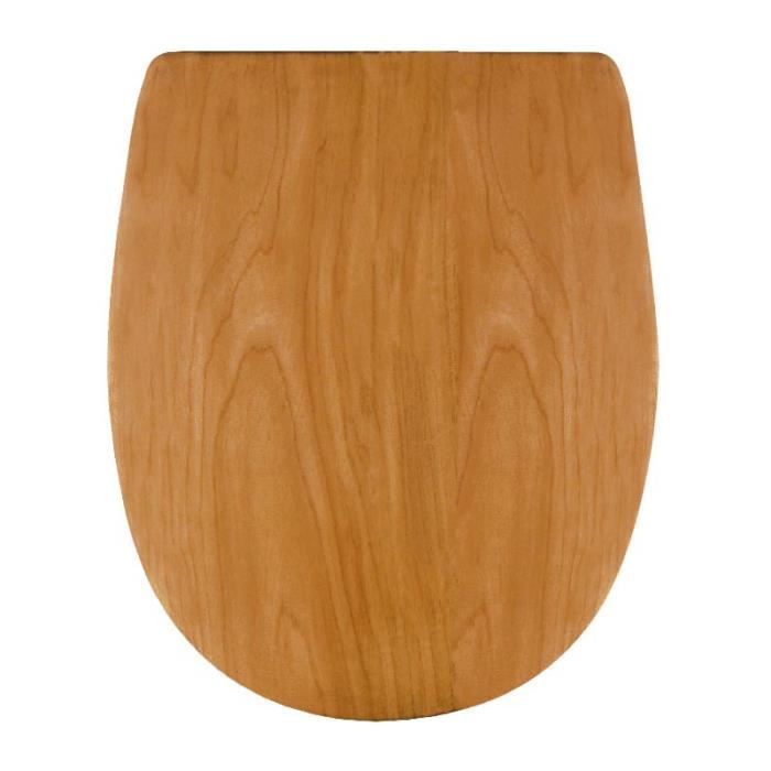 Sanfino® Abattant WC en bois avec frein de chute, qualité supérieure,  nombreux motifs colorés, confortable - Rocks - Cdiscount Bricolage