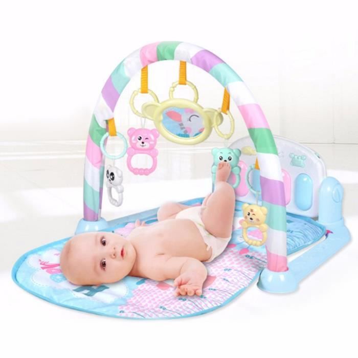 Nouveau Ne Tapis D Eveil Avec Musique Pedale De Piano Vert Jouet Cadre De Fitness Cdiscount Puericulture Eveil Bebe