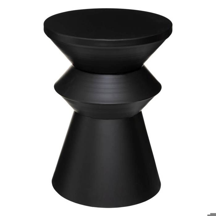 Table dappoint Sohan noir D36cm - Atmosphera Créateur dintérieur