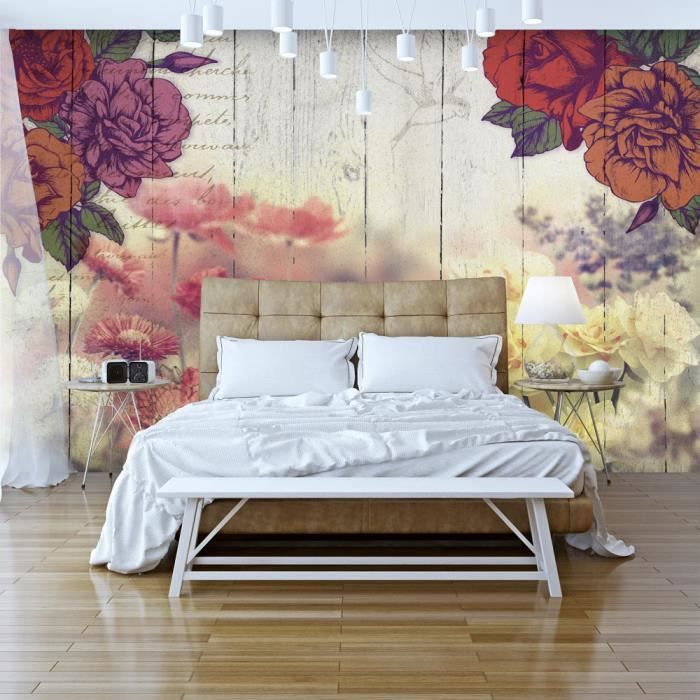 Papier Peint - Vintage Tiles 225x250cm - Intissé