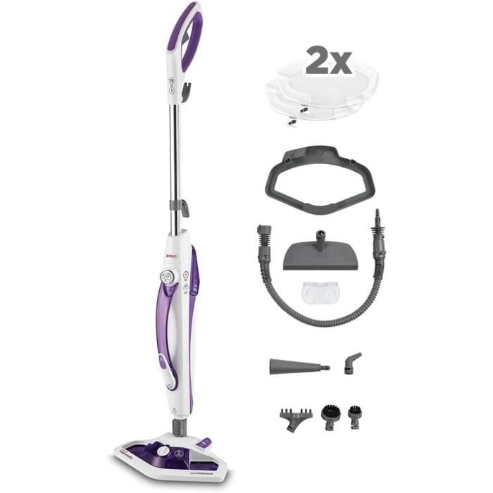 Nettoyeur Vapeur 2-en-1 POLTI Vaporetto SV440 - Balai ou Nettoyeur à Main - 11 Accessoires Inclus - Chauffage en 15 Secondes