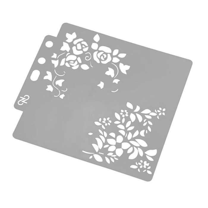 1 Pc Dessin Pochoir Modeles Assortis Art Peinture Modele Pochoirs Pour Scrapbooking Bricolage Gateau Decor Objet Decoratif Cdiscount Maison