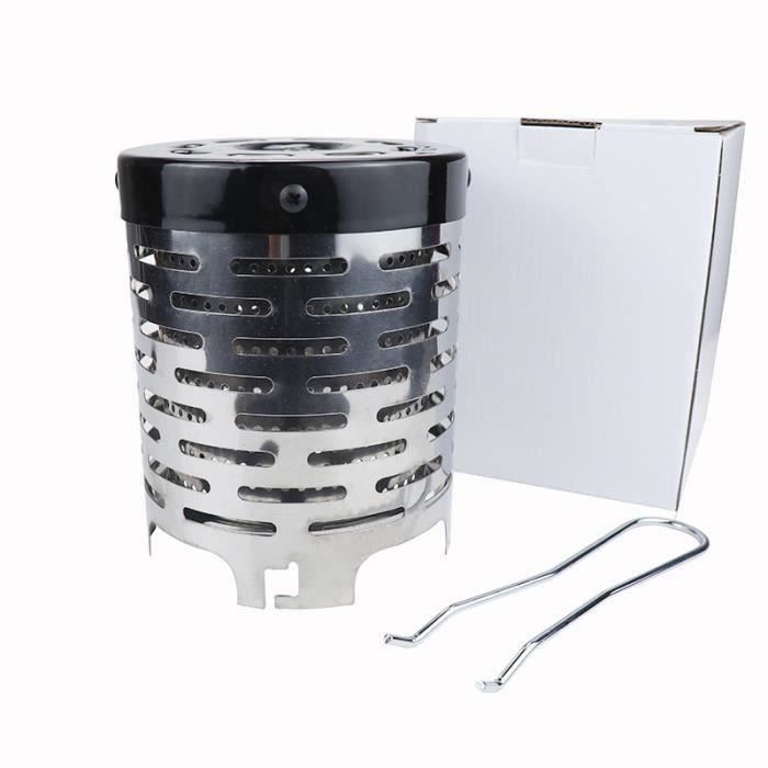 Mini Chauffe-poêle Camping Portable – En Acier Inoxydable, Pour Chauffage D’appoint En Tente Ou Extérieur