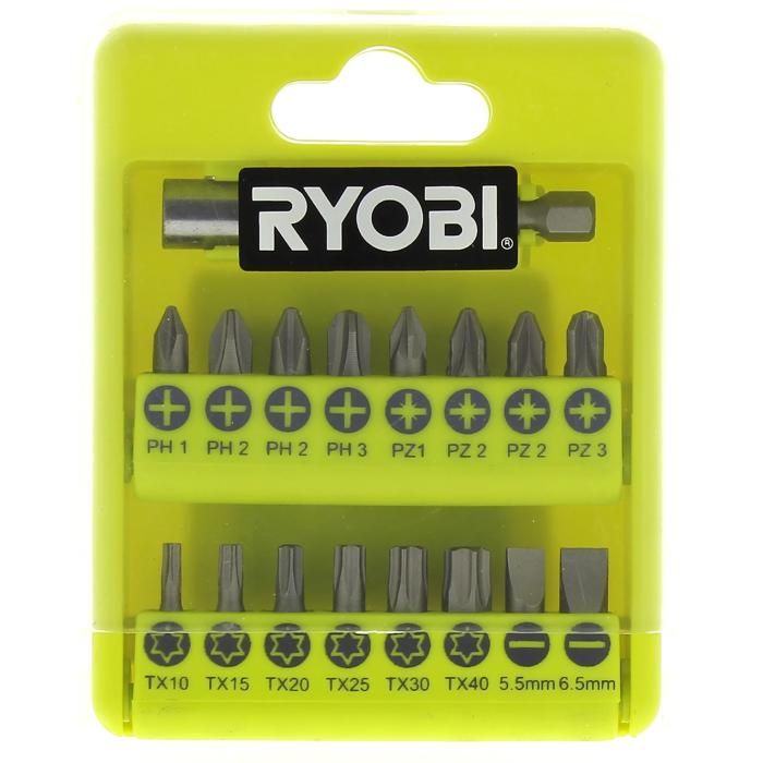 Coffret 17 embouts de vissage 5132002550 perceuse