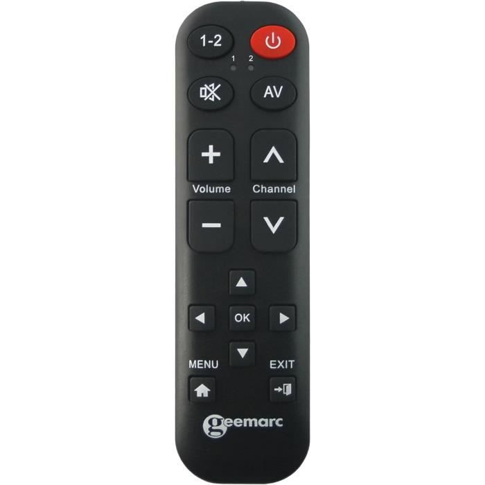 Télécommande Universelle Sony RM-EZ4 – Gros Boutons – Idéale Pour Seniors – 2 Appareils