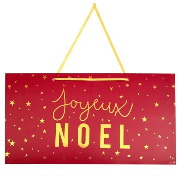 Pancarte Joyeux Noel Rouge Et Or X1 Ref 6140 Cdiscount Maison