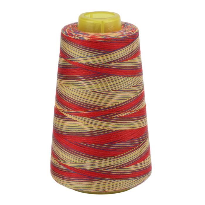 4 Bobines De Fil à Coudre Polyester Haute Résistance - 4500 Mètres Par Bobine, Pour Machine à Coudre Et Couture à La Main (4 Bleus)