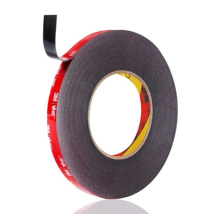 3M Ruban adhésif double face extra fort adhésif 3M VHB 10 mm x 11 m 1 ...