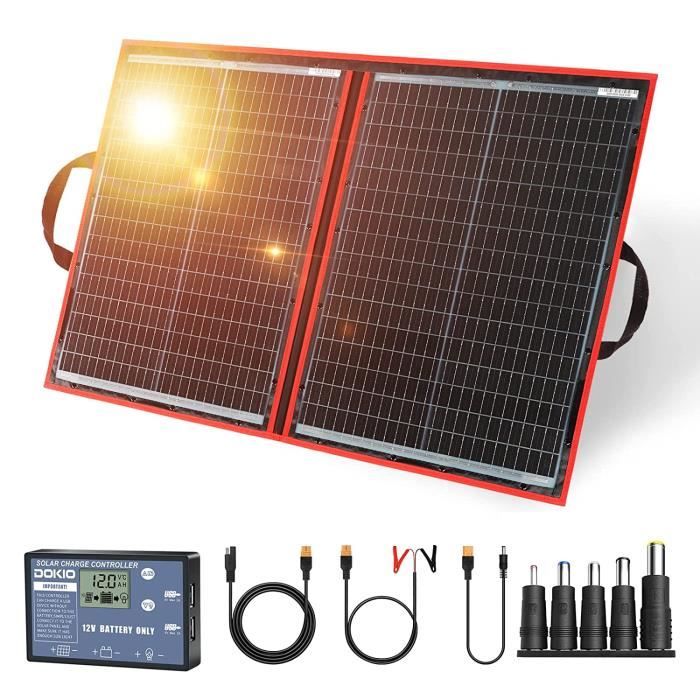 Panneau Solaire Monocristallin 50 W, Double Chargeur USB Pour Batterie De Véhicule 12 V Et Chargement De Téléphone Portable, Tension De Sortie Stable, étanche, Pour Camping-car, Bateau, Irrigation