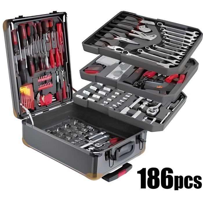 Boite à Outils Alu 186 pieces KARX