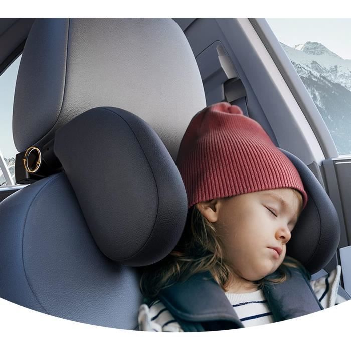 Cale Tête Voiture ZOKOE Réglable - Pour Enfants Et Adultes - Mousse Mémoire De Forme - Installation Facile
