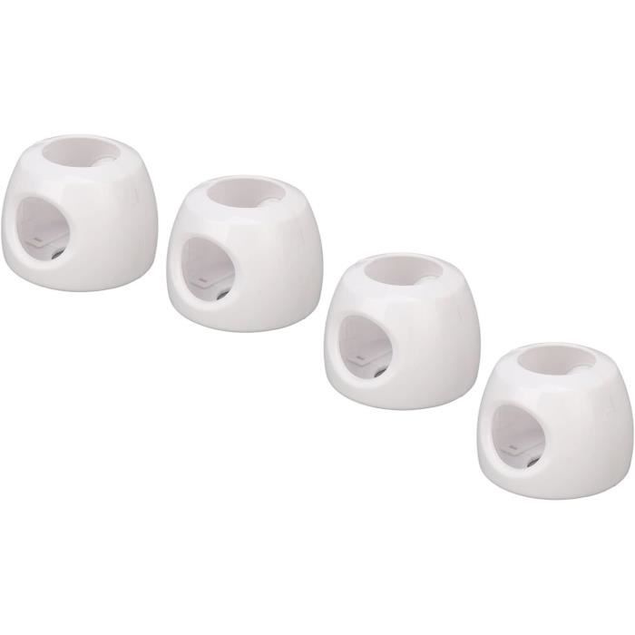 Lot De 3 Sécurités De Fenêtre Pour Enfants - Chaîne Réglable Sans Perçage (Colle Ou Vis), Limiteur D'Ouverture, Blanc