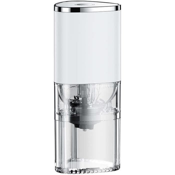 Moulin à Café électrique KIRAINAFLY - 300W, 30 000 Tr/min - Chambre En Acier Inox Amovible - Pour Café, épices, Noix (Gris)