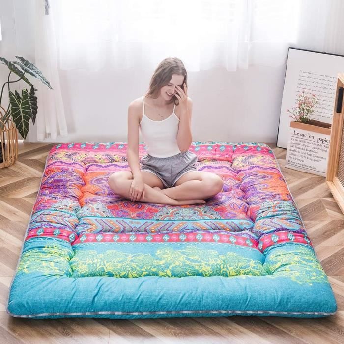 Matelas De Sol Futon Pliable QiuShuiDr Tatami Japonais Épais Antidérapant 90 X 190 Cm
