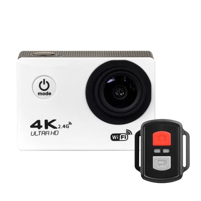 Caméra d'action 4K Ultra HD, étanche, WiFi
