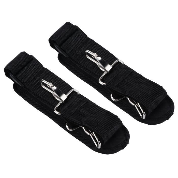 Minifinker Sangle de guitare en cuir réglable pour basse électrique avec coussin souple GS-07