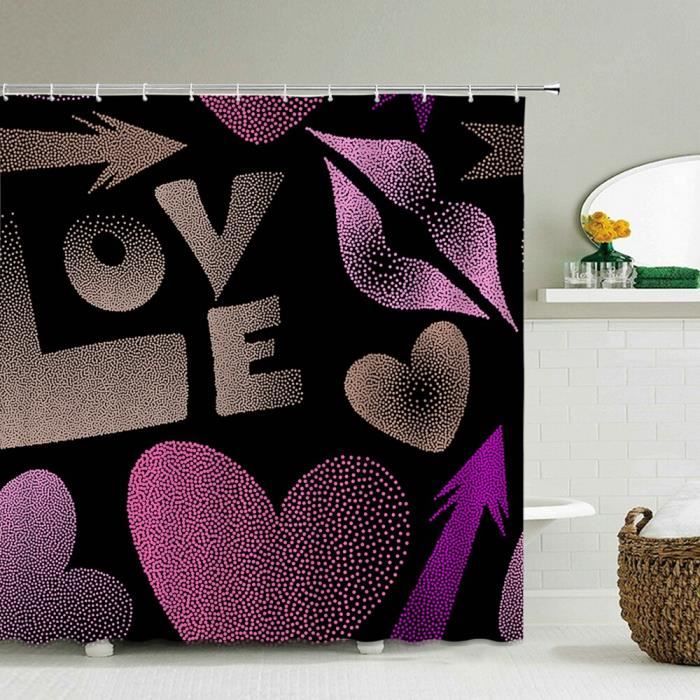 Ensemble De 4 Rideaux De Douche Avec Citations Inspirantes - Neuf, Emballage D'origine