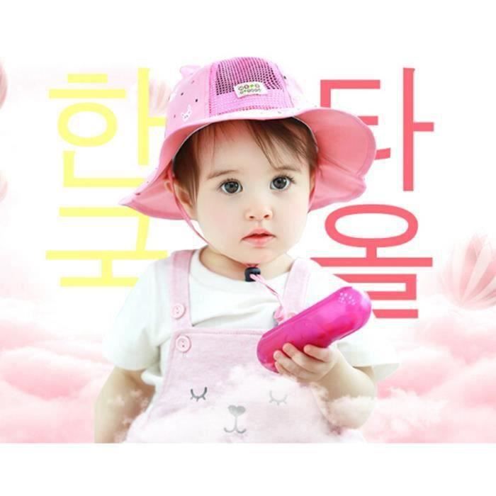 Bebe Fille Coton Chapeau visiere de Soleil Outdoor chapeau bebe garcon chapeau fille Pour Printemps Ete 6 18 mois Di80045 Cdiscount Pret a Porter