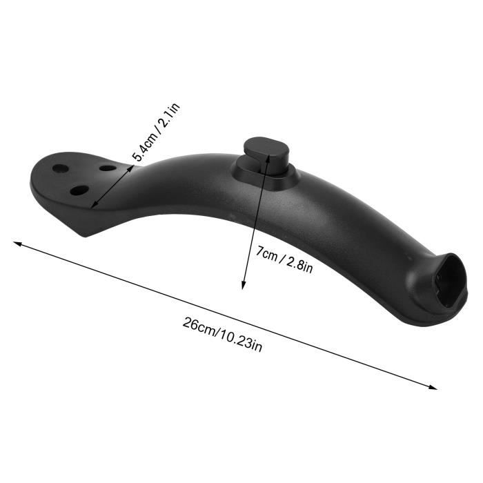 Yungeln Garde-Boue Avant Xiaomi M365 / 1S / Pro / Pro2 - Protection Éclaboussures ABS+PC Noir