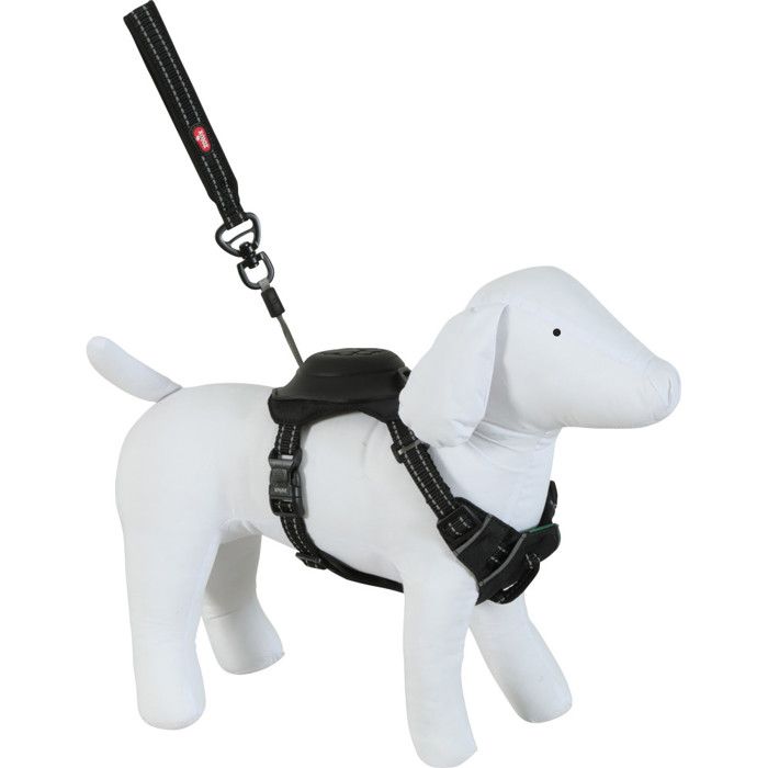 Comparer les prix de Harnais et laisse enrouleur intégré - ZOLUX - XS - Noir - Pour petit chien jusqu'à 9 kg - Confort optimal